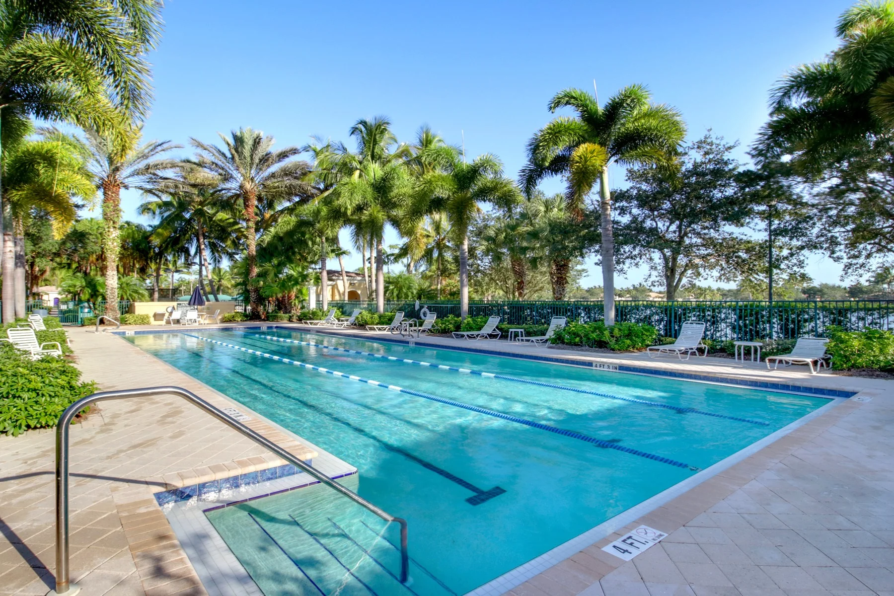Lap pool at Island Walk in Naples Florida