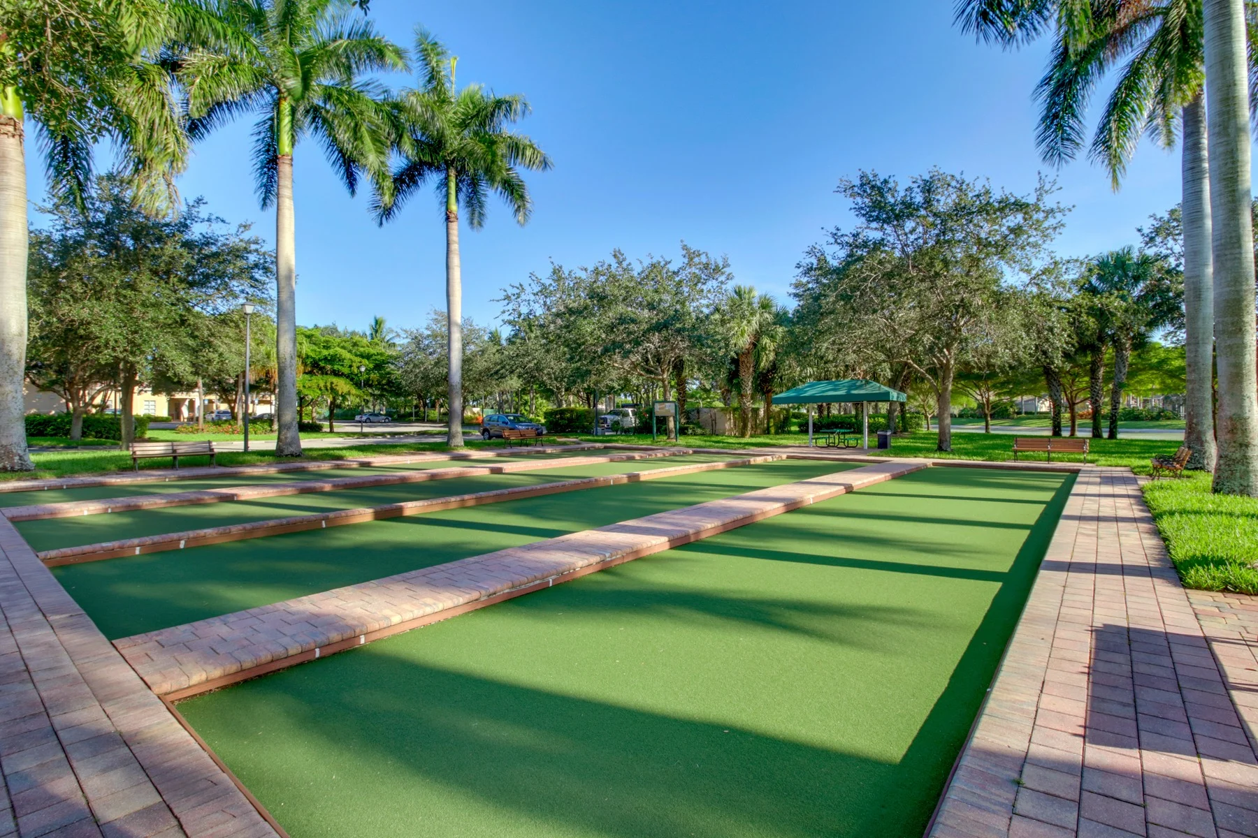 Bocce and recreation at Island Walk in Naples Florida