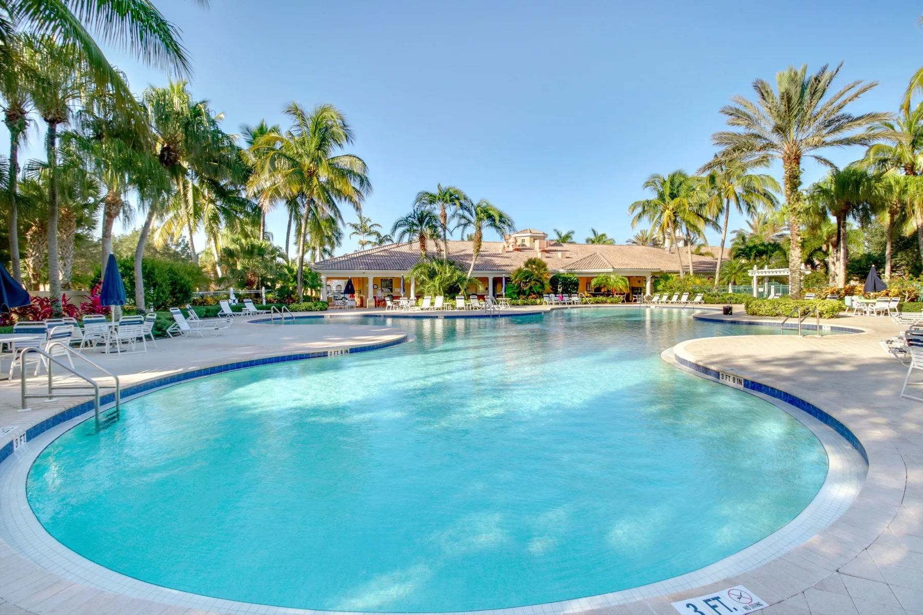 Resort pool at Island Walk in Naples Florida